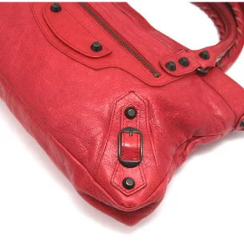 Balenciaga The First Leather Bag Red - Picture 5 of 6